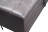 Picture of SORENA 43.5" Genuine Leather Bench with Storage (Dark Brown)