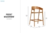 Picture of REPLICA COVER Solid White Oak Bar Chair