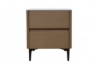 Picture of HALMON 2-Drawer Sintered Stone Top Nightstand (Brown)