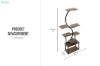 Picture of ARCORA Display Shelf/Plant Stand with LED Light