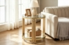 Picture of CAELO 2PC D19.5" Glass Top Coffee Table (Gold)