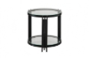 Picture of CAELO D19.5" Glass Top Coffee Table (Black)