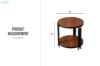 Picture of CAELO D19.5" Coffee Table (Brown)