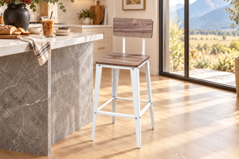 Picture of WODEN Bar Stool with Footrest
