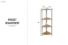 Picture of WODEN 4-Tier Corner Shelf