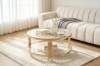 Picture of CAELO D31.5" Glass Top Coffee Table (Gold)